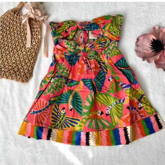 FARM Rio Colorful Tropical Mini Dress - Picture 4 of 6